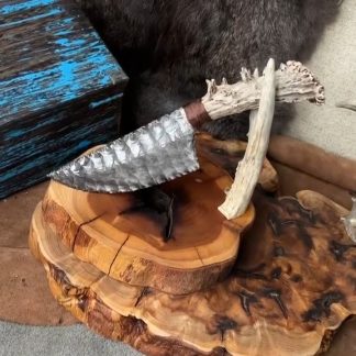 Silver Sheen Obsidian Knife